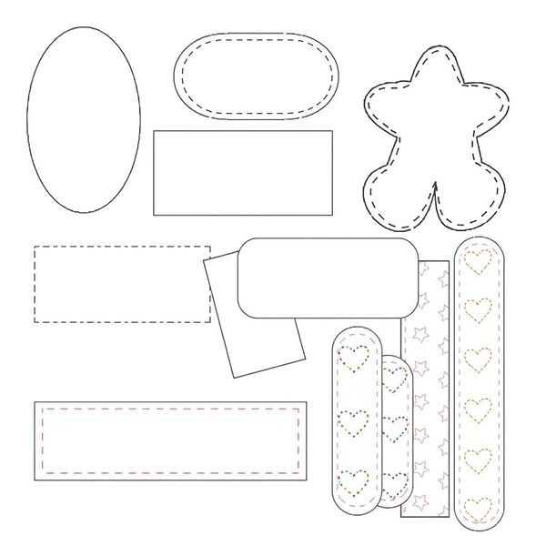 Szablony plastrów i bandaży (do wycięcia)