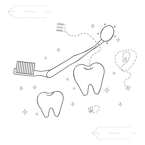 Kolorowanka: Narzędzia dentysty