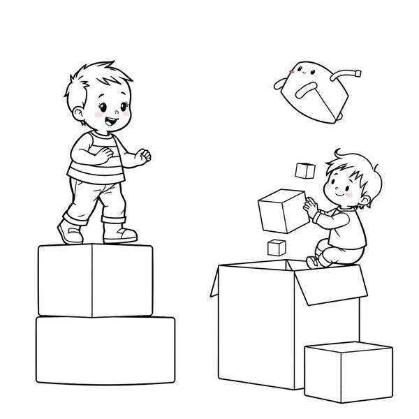 Kolorowanka: Klocki i ruchy