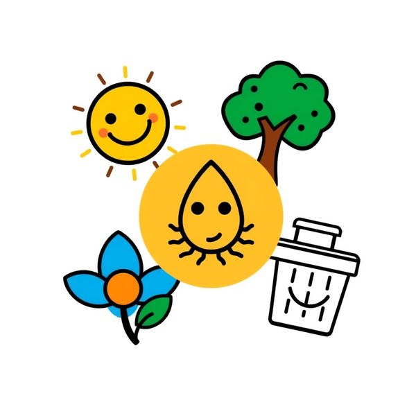 Karty do zabawy 'Co się uśmiecha' — zestaw ikon