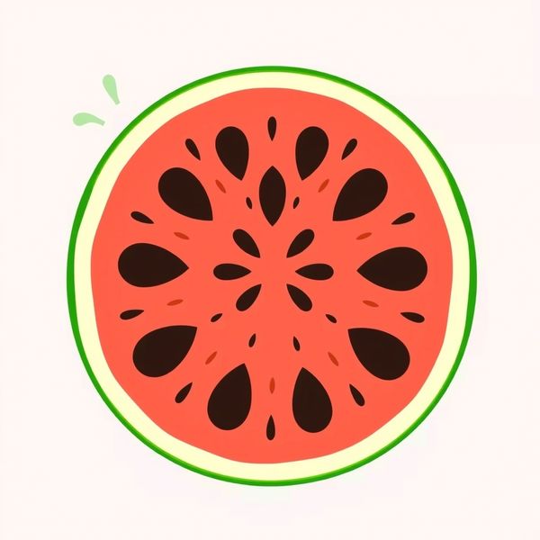 Duży obrazek arbuza (plakat edukacyjny)