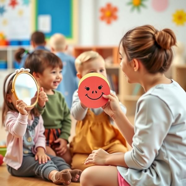 Dzieci z lusterkami — naśladują emocje