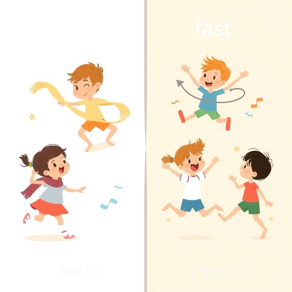 Eksperyment z tempem — wolno vs szybko (plansza porównawcza)