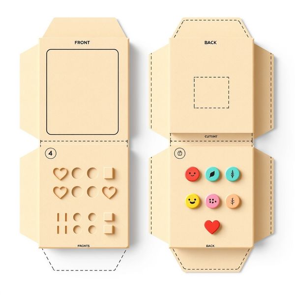 Szablon: Zabawny telefon z kartonu — do złożenia