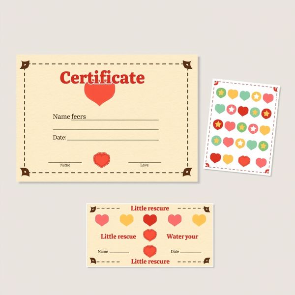 Szablon: Dyplom i arkusz naklejek 'Mały Ratownik'