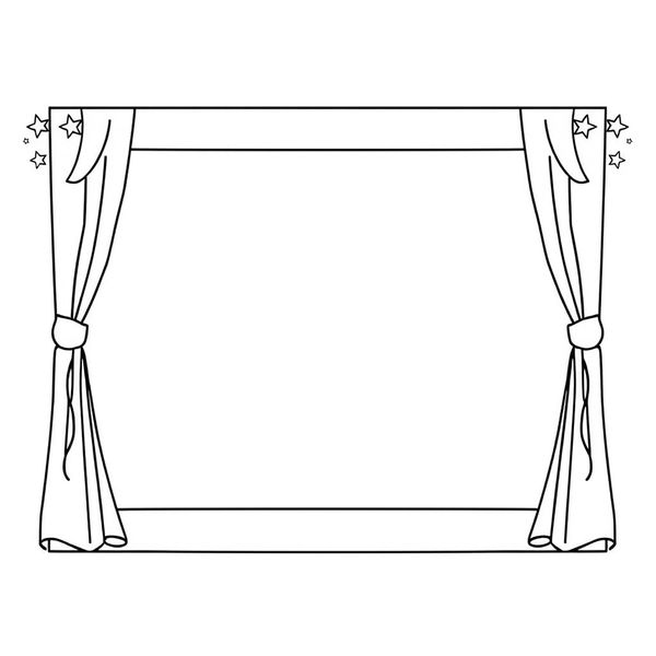 Szablon kartonowej ramki do wycięcia (A4)