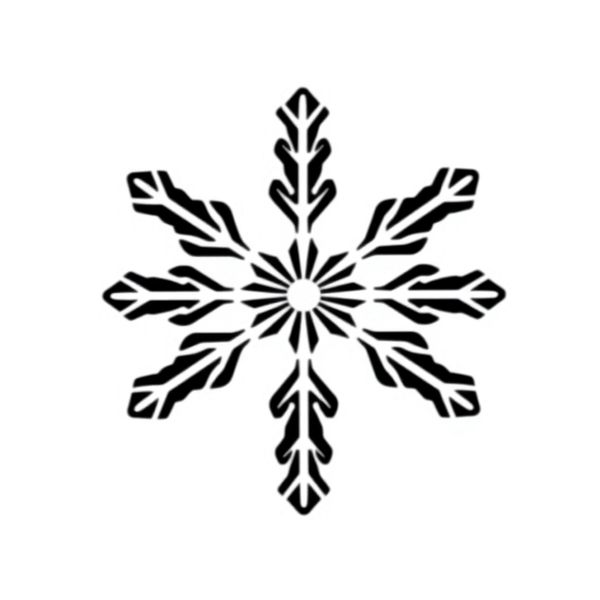 Obrazek płatka śniegu — ilustracja do pokazania