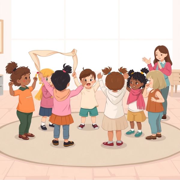 Scena: tańczące chusty w kole