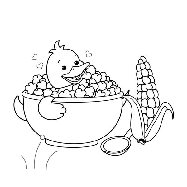 Kolorowanka: Popcorn i Gucio