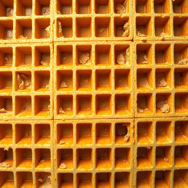 Zbliżenie faktury wafla (wzór)