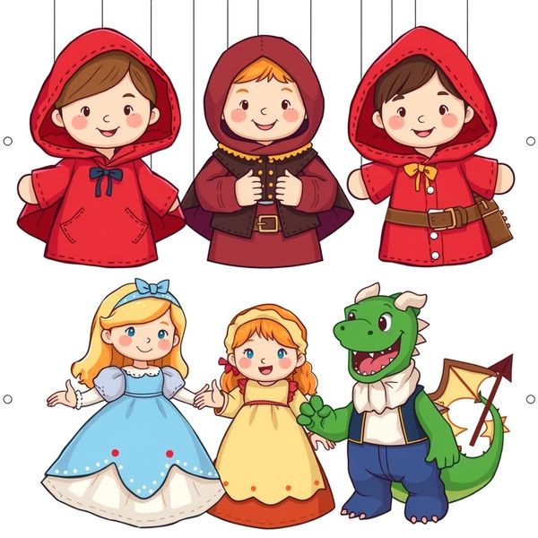 Marionetki / pacynki postaci