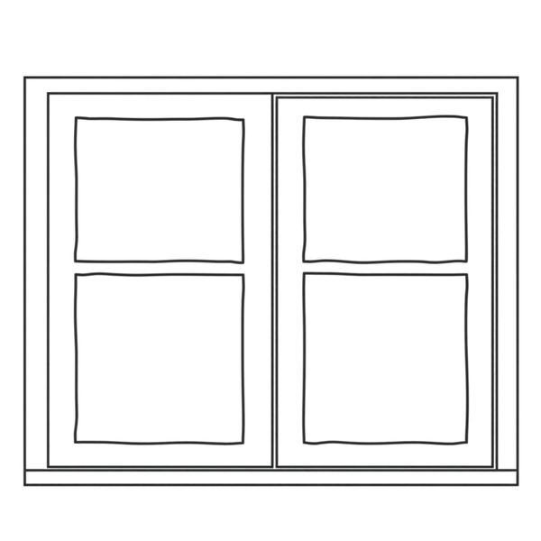 Szablon 'Okno' do wycięcia