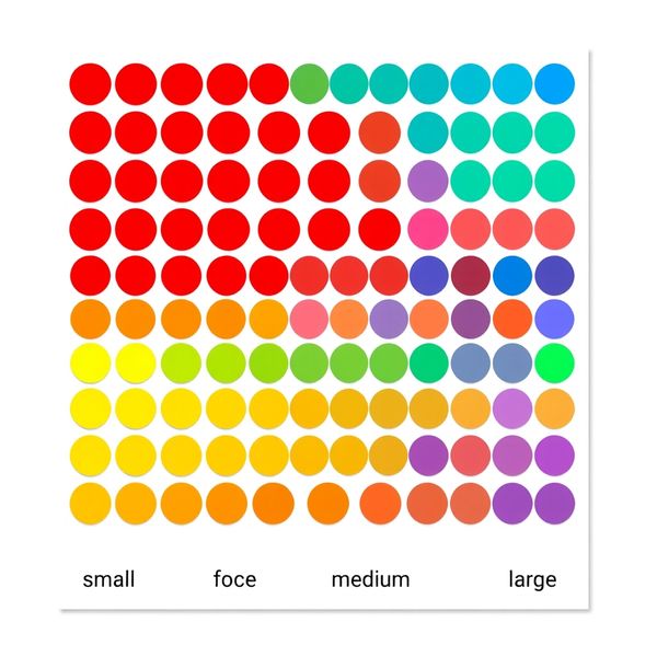 Arkusz naklejek-kropek (do druku)