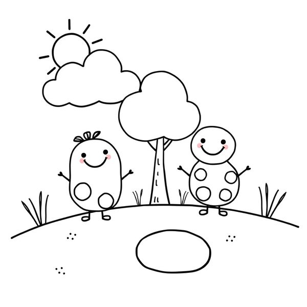 Kolorowanka: Kropka i przyjaciele