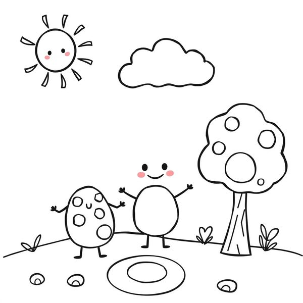 Kolorowanka: Kropka i przyjaciele