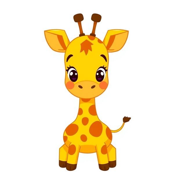 Obrazek żyrafy — karta wizualna