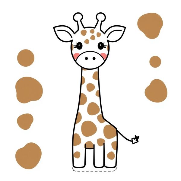 Szablony do wycięcia (głowa, łatki, rogi, ogonek, podstawa)