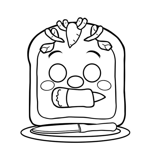 Kolorowanka — kanapka‑portret