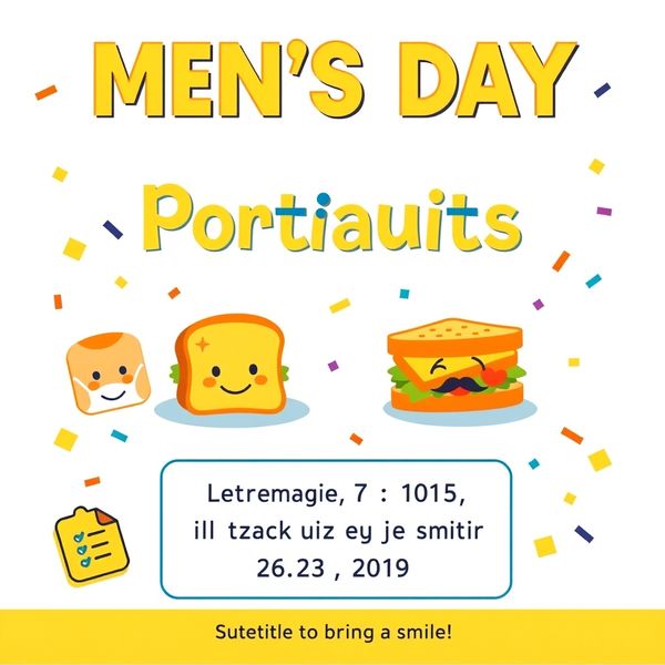 Plakat powitalny — Dzień Mężczyzn