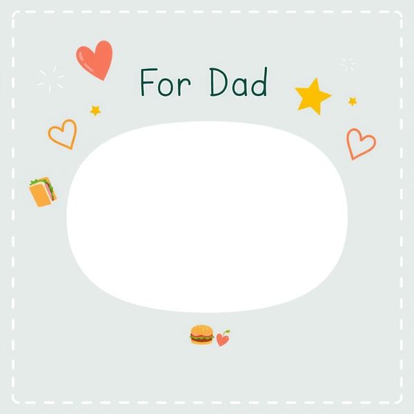 Szablon kartki 'Dla Taty/Dziadka'