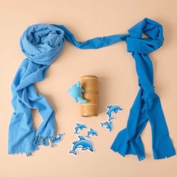 Zdjęcie/flat lay: Sensoryczne "fale" z chusteczek