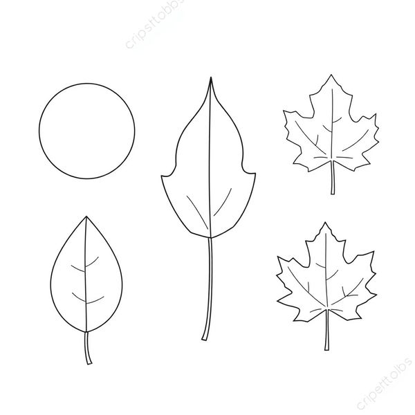 Szablony liści do wycięcia