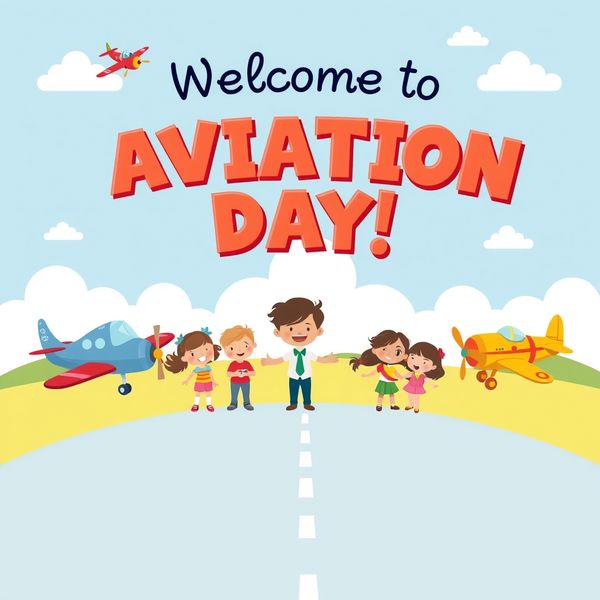 Plakat powitalny "Dzień Lotnictwa!"