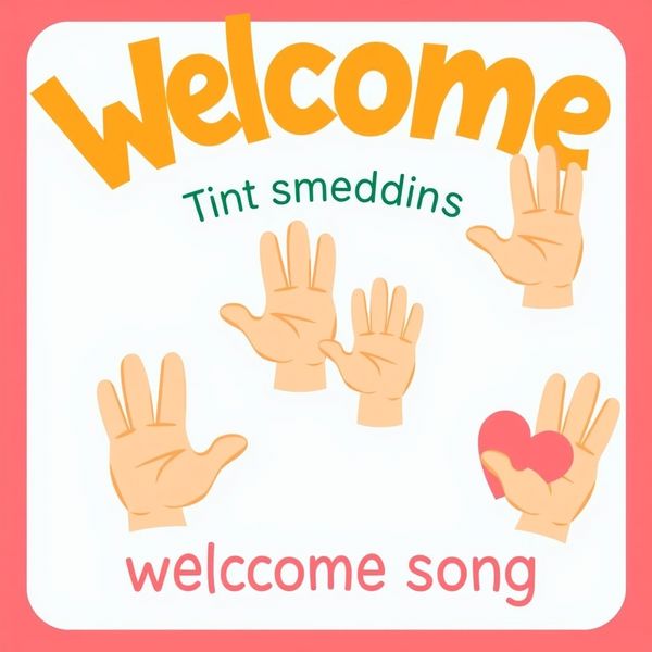 Baner powitalny i piosenka z gestami