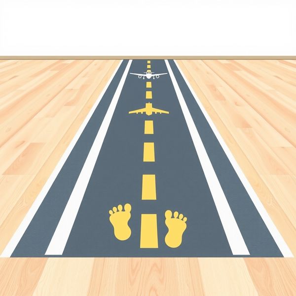 Pas startowy — naklejka/taśma na podłogę