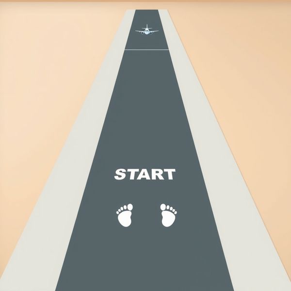 Pas startowy — naklejka/taśma na podłogę