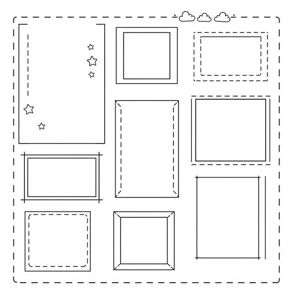 Szablony papierowych ramek (do druku)