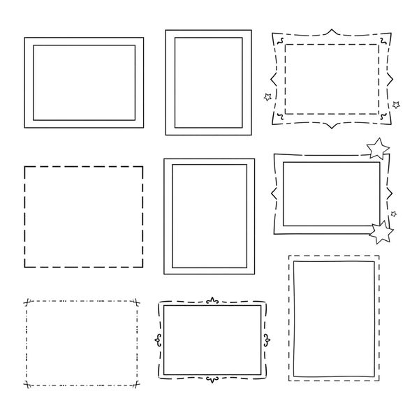 Szablony papierowych ramek (do druku)