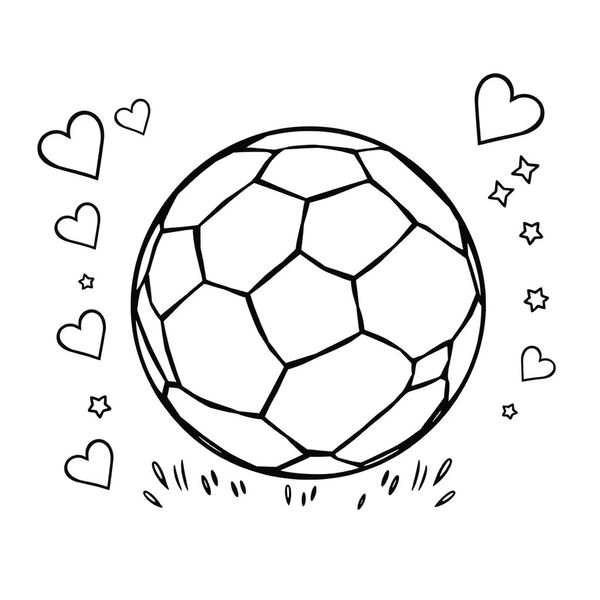Kolorowanka: Duża piłka