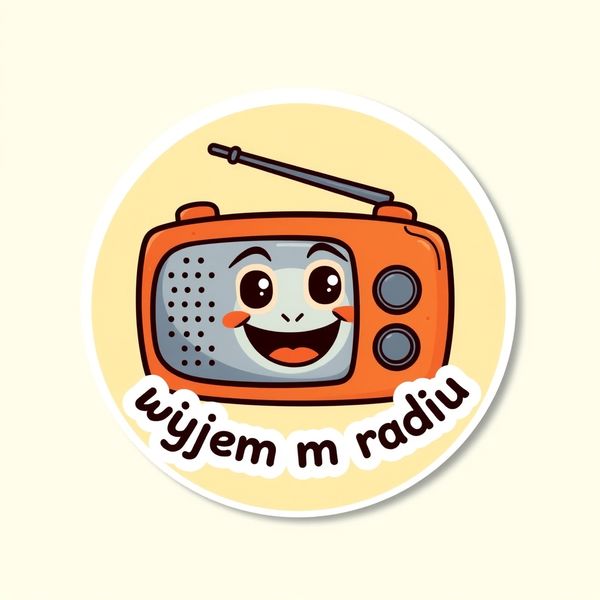 Naklejka/pieczątka: 'Byłem/Byłam w małym radiu'