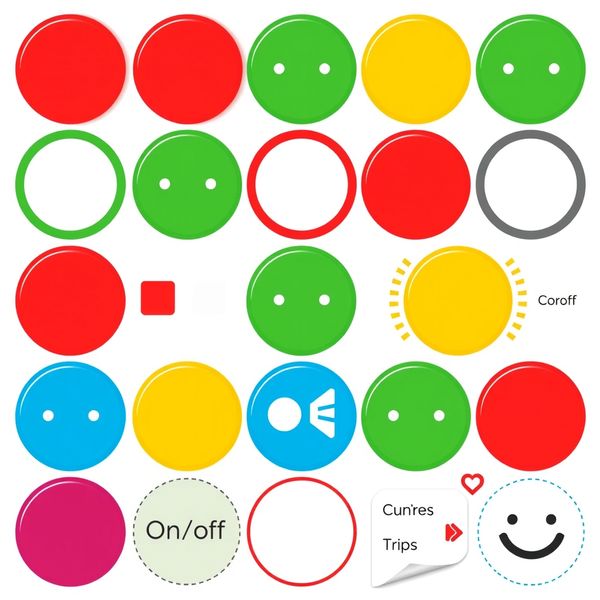Arkusz przycisków — Naklejki sterujące