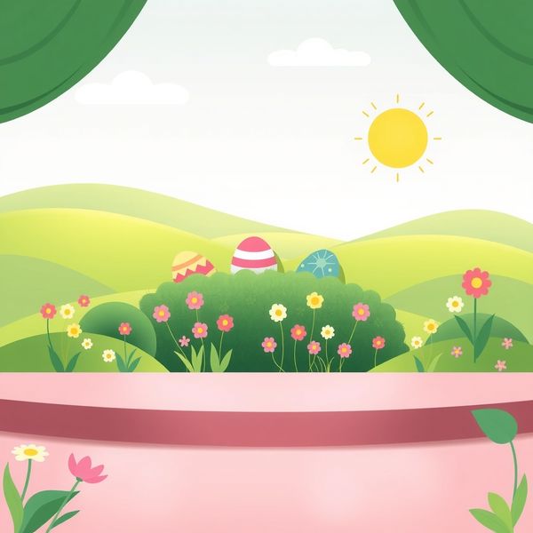 Tło sceny: Ogród z jajkami
