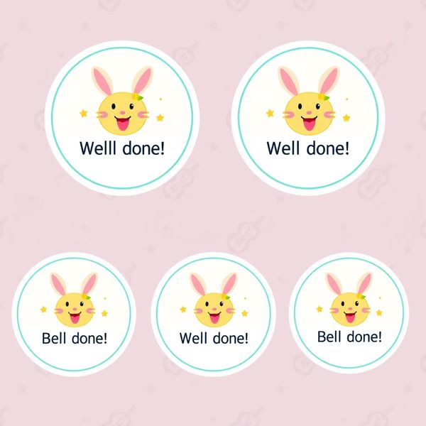 Naklejki/medale za udział - projekt