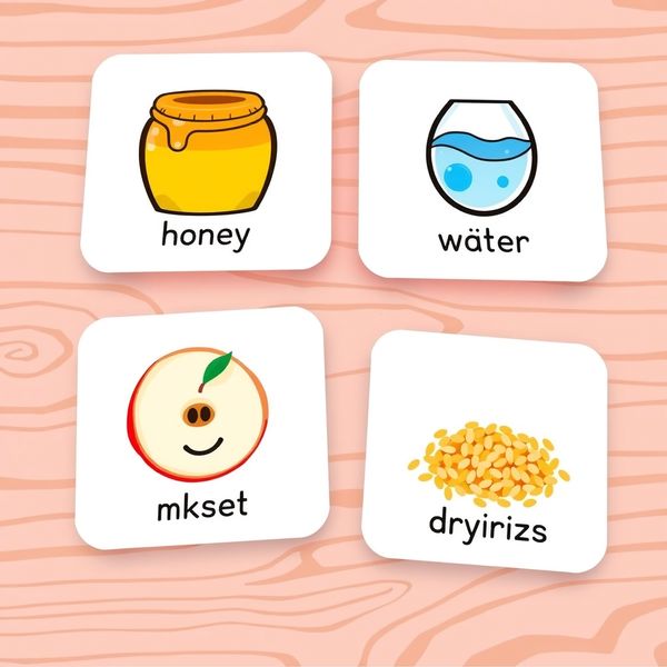 Karty dotykowe — tekstury (lepki, mokry, suchy, miękki)