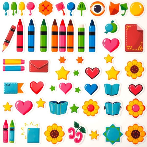 Arkusz naklejek dekoracyjnych