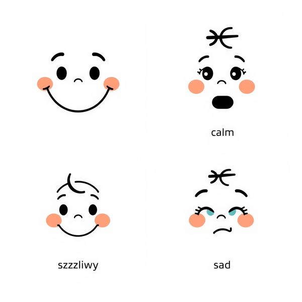 Karty z buźkami (zestaw 4)