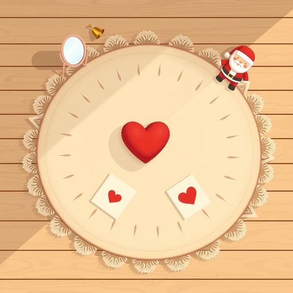 Scena: kocyk i materiały (ilustracja)