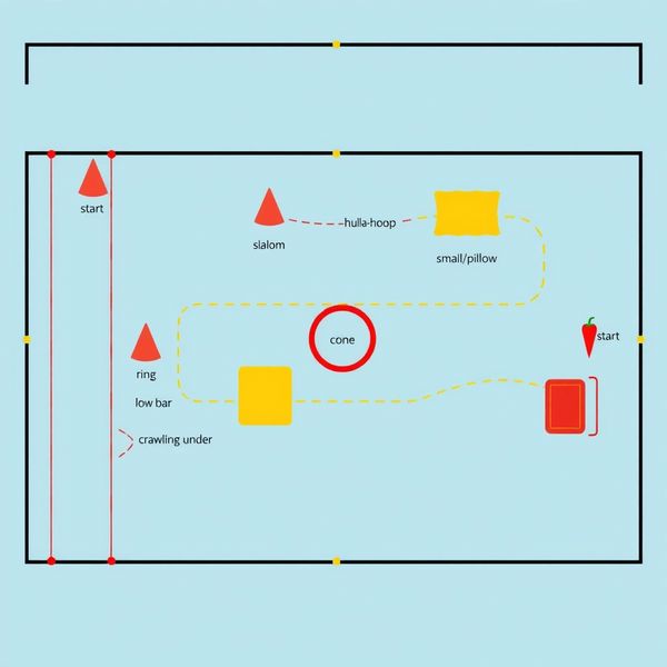 Plan toru przeszkód - schemat