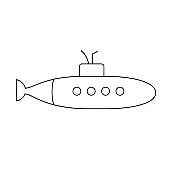 Szablon łodzi (kontur do wycięcia)