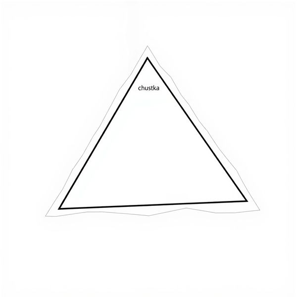 Szablon: trójkątna chustka (do wycięcia)