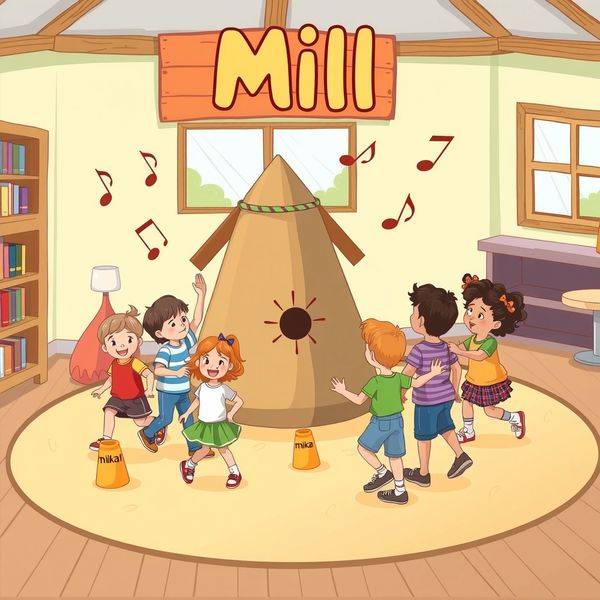 Stacja 2 — Młyn i mielenie (ilustracja)