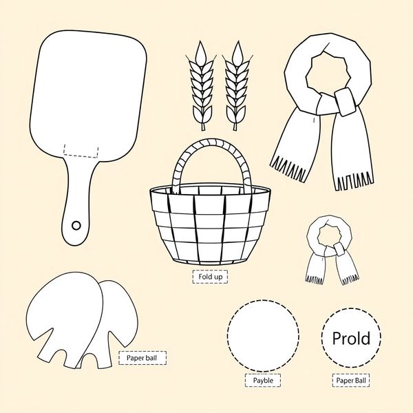 Szablony rekwizytów do wycięcia