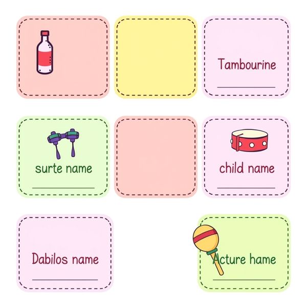 Szablon: etykietki na instrumenty