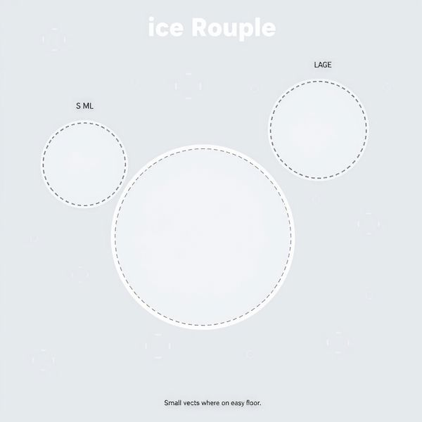 Szablon: Krążki lodu (poduszki) — zestaw do druku