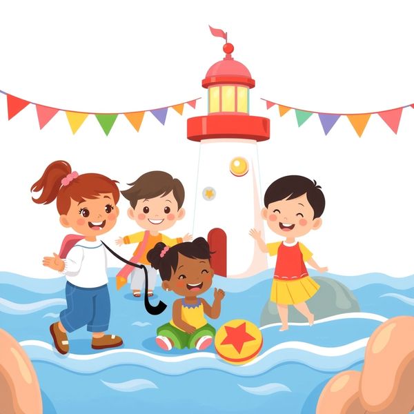 Plakat: Dzień Latarni Morskich — Rejs i Promień