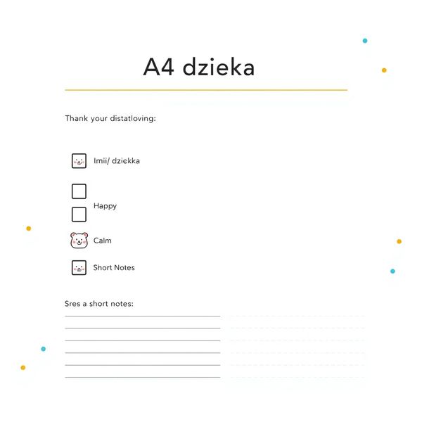 Karta obserwacji dla opiekuna (szablon)